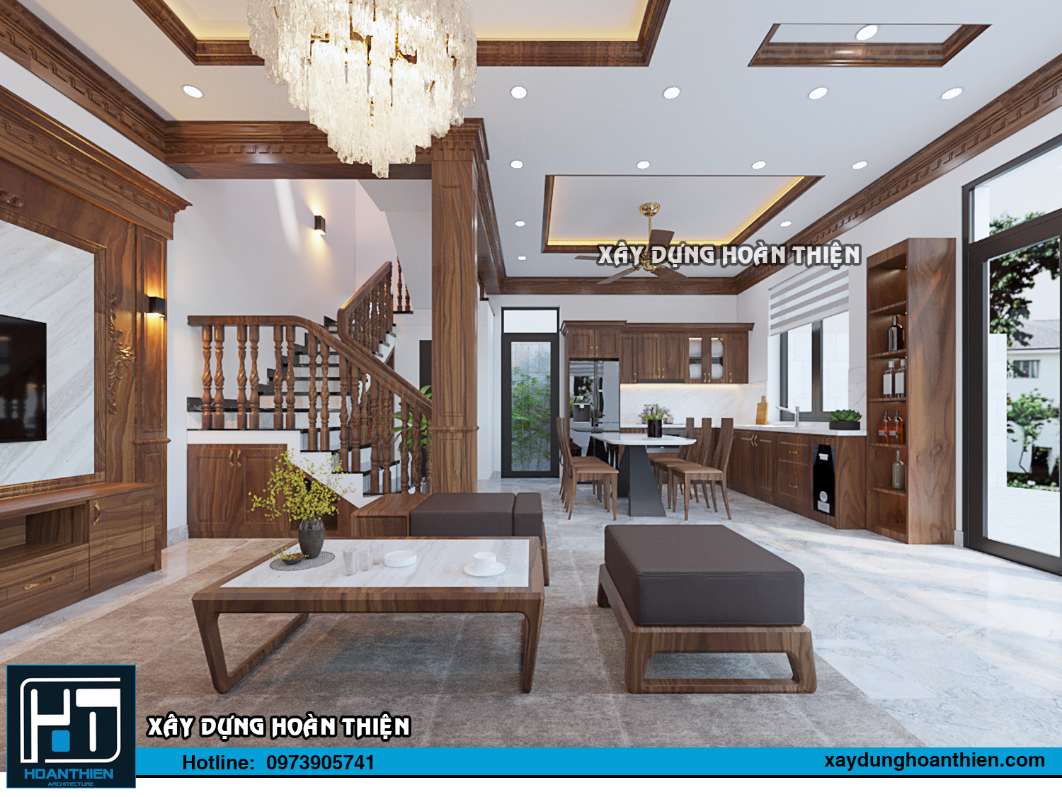 Thiết kế thi công nội thất nhà phố tại Vĩnh Bảo, Hải Phòng