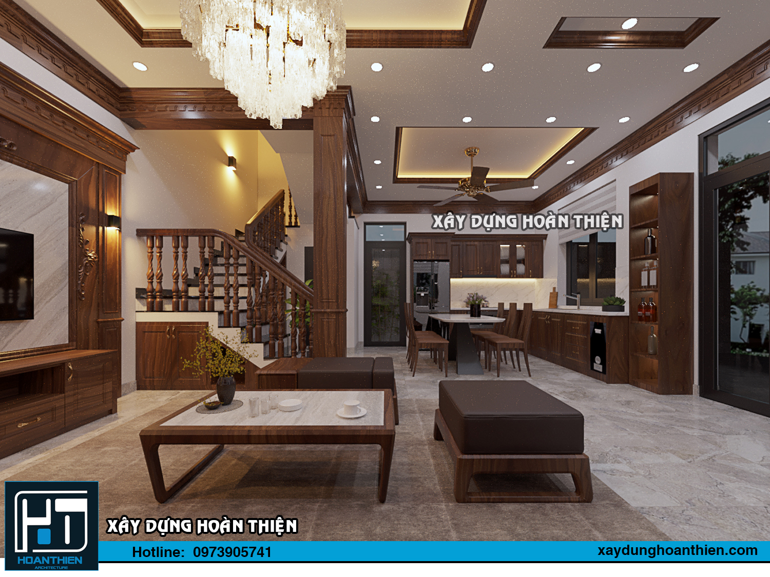 Thiết kế thi công nội thất nhà phố tại Vĩnh Bảo, Hải Phòng