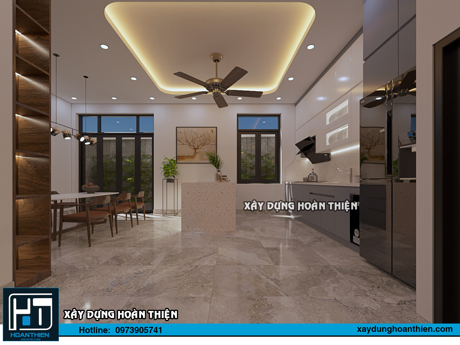 Thiết kế thi công nội thất nhà phố tại Hạ Long, Quảng Ninh