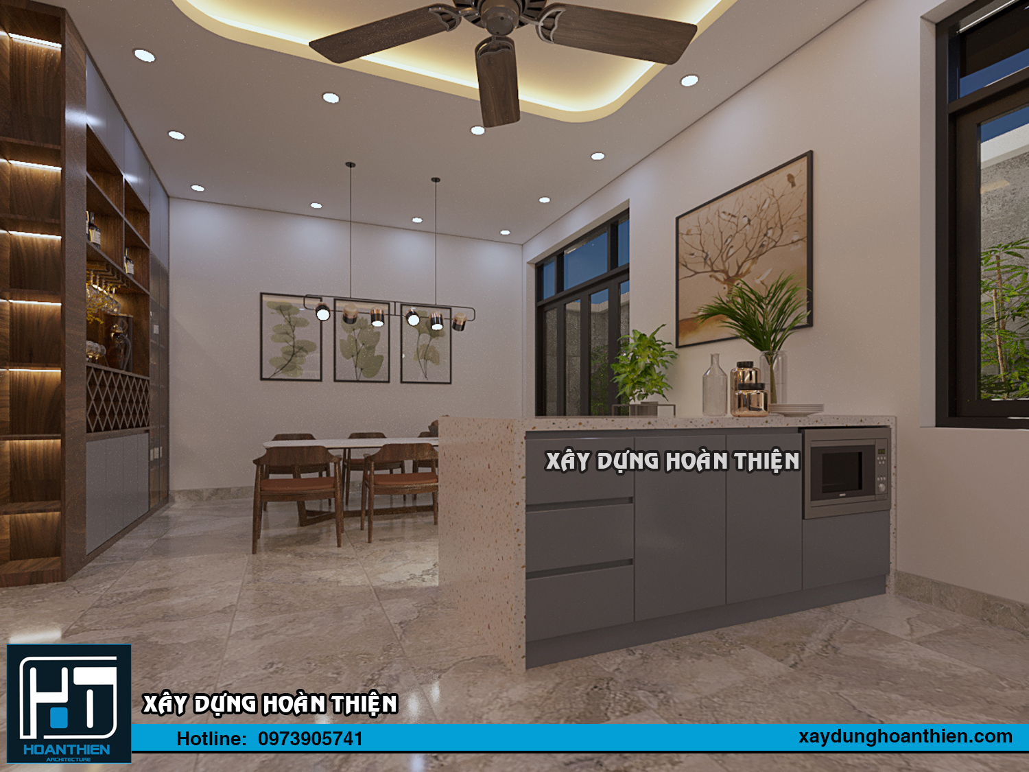 Thiết kế thi công nội thất nhà phố tại Hạ Long, Quảng Ninh