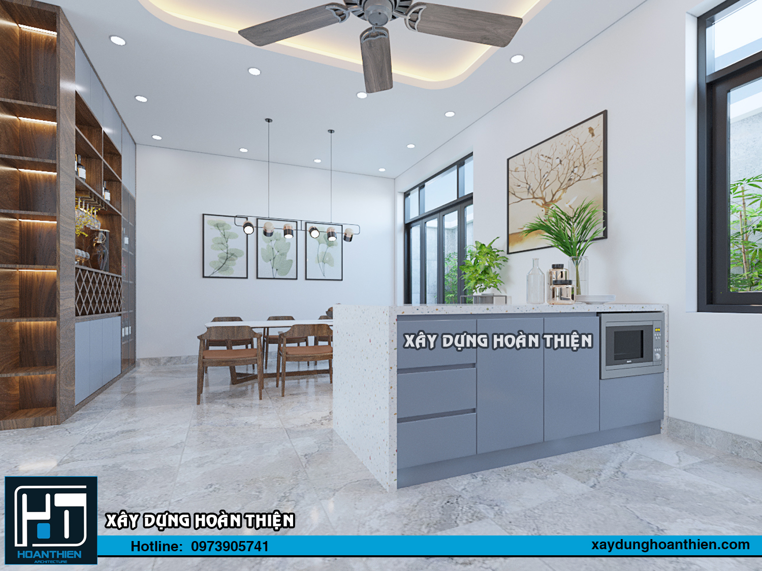 Thiết kế thi công nội thất nhà phố tại Hạ Long, Quảng Ninh