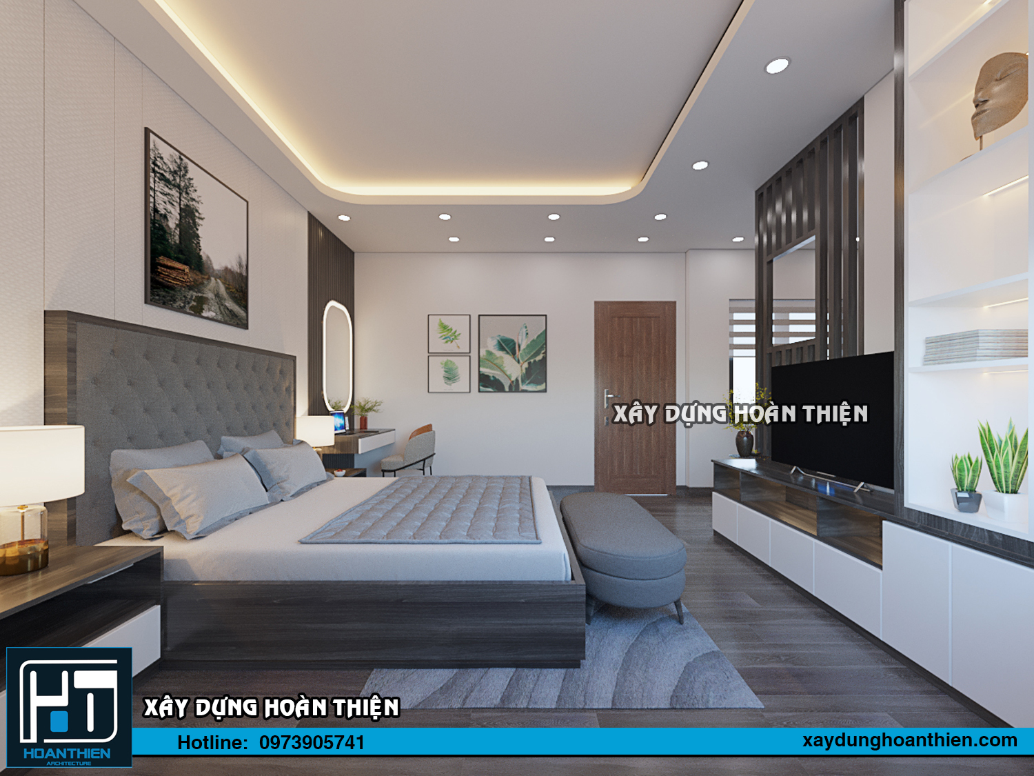 Thiết kế thi công nội thất nhà phố tại Hạ Long, Quảng Ninh
