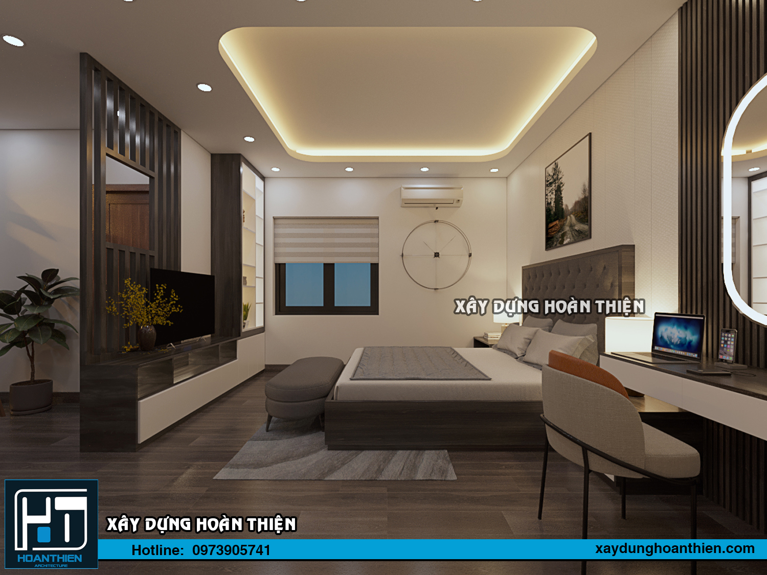 Thiết kế thi công nội thất nhà phố tại Hạ Long, Quảng Ninh