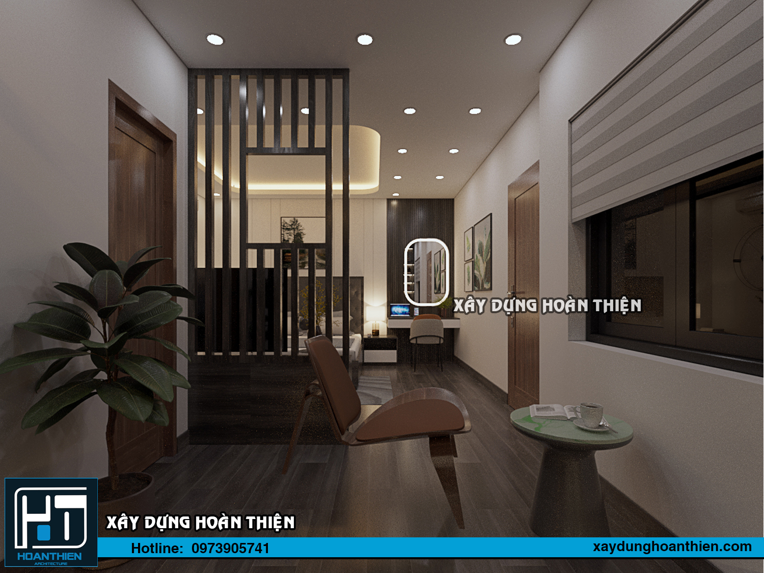 Thiết kế thi công nội thất nhà phố tại Hạ Long, Quảng Ninh