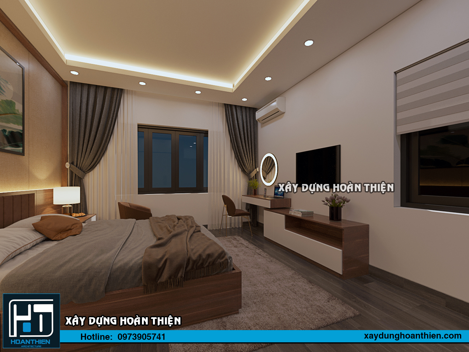 Thiết kế thi công nội thất nhà phố tại Hạ Long, Quảng Ninh