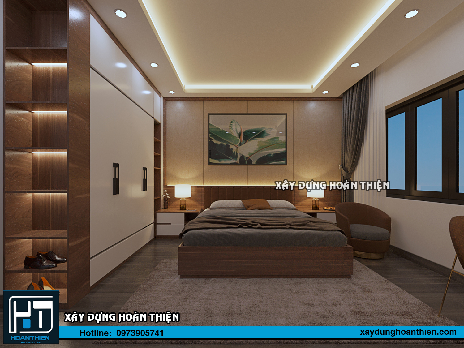 Thiết kế thi công nội thất nhà phố tại Hạ Long, Quảng Ninh