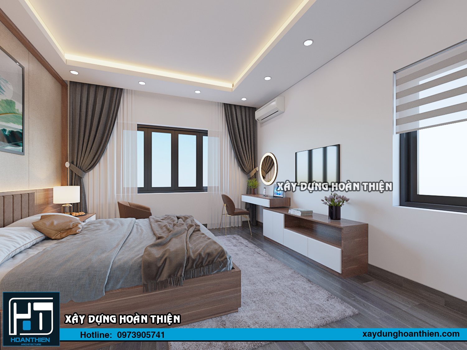 Thiết kế thi công nội thất nhà phố tại Hạ Long, Quảng Ninh
