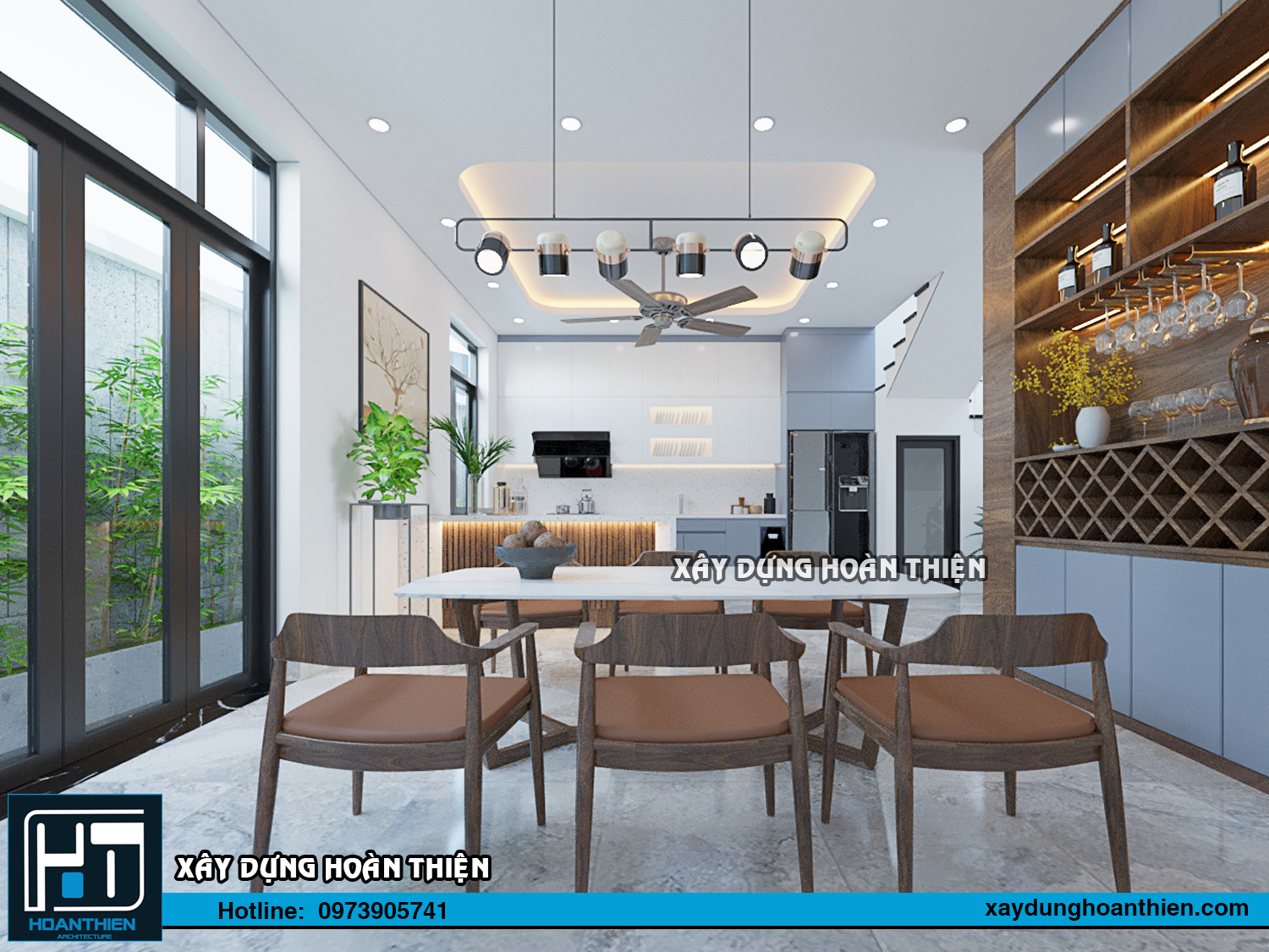 Thiết kế thi công nội thất nhà phố tại Hạ Long, Quảng Ninh