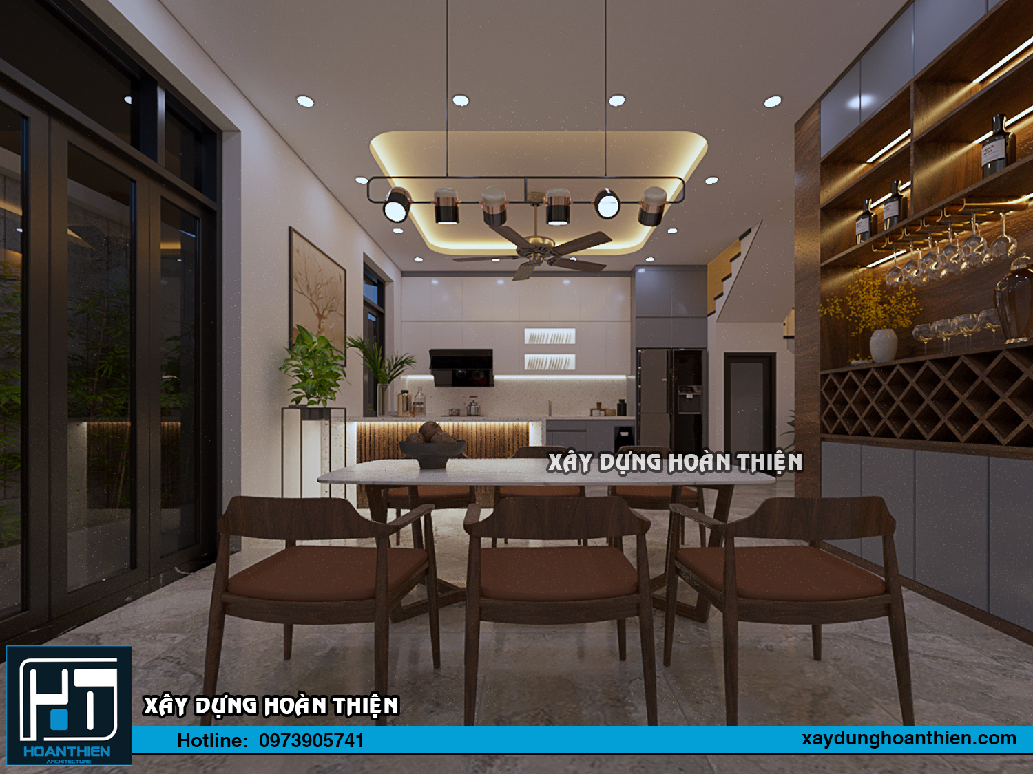 Thiết kế thi công nội thất nhà phố tại Hạ Long, Quảng Ninh