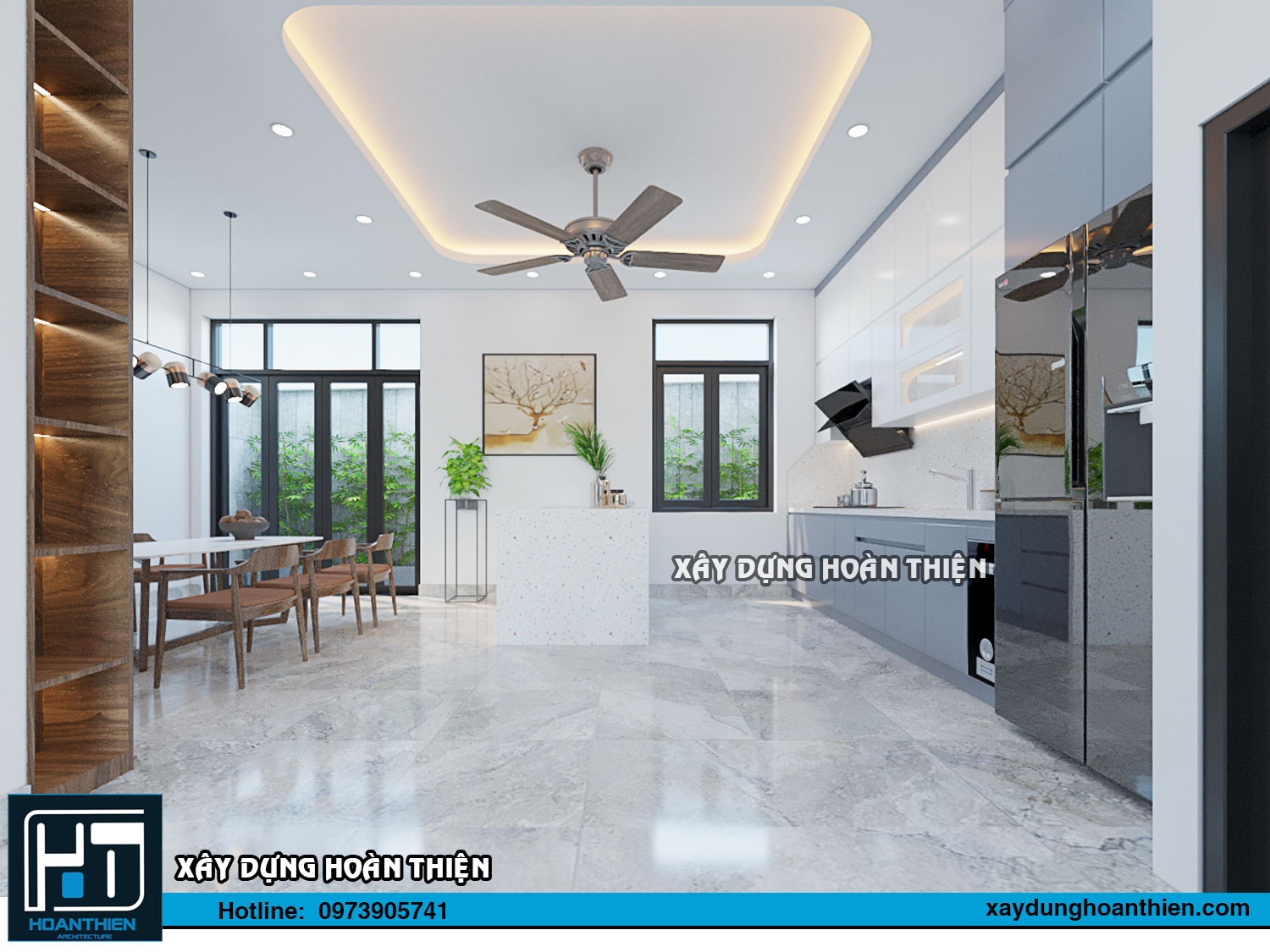 Thiết kế thi công nội thất nhà phố tại Hạ Long, Quảng Ninh