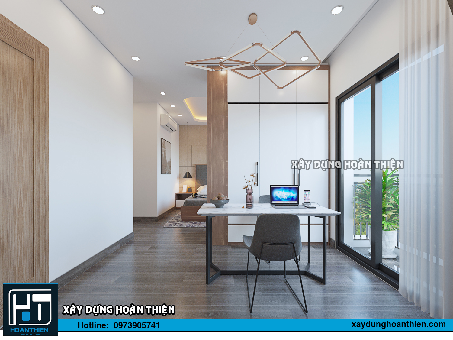 Thiết kế thi công nội thất căn hộ Aqua City Hạ Long, Quảng Ninh