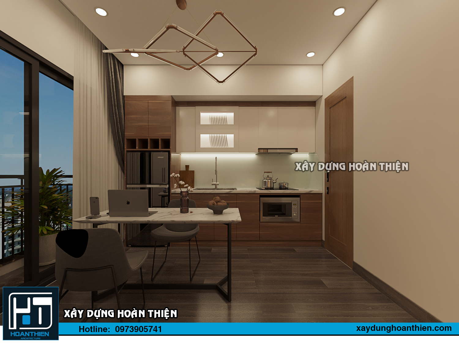 Thiết kế thi công nội thất căn hộ Aqua City Hạ Long, Quảng Ninh