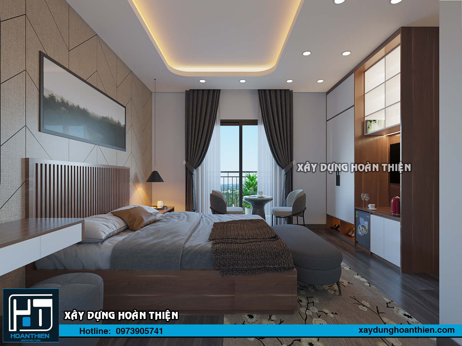 Thiết kế thi công nội thất căn hộ Aqua City Hạ Long, Quảng Ninh