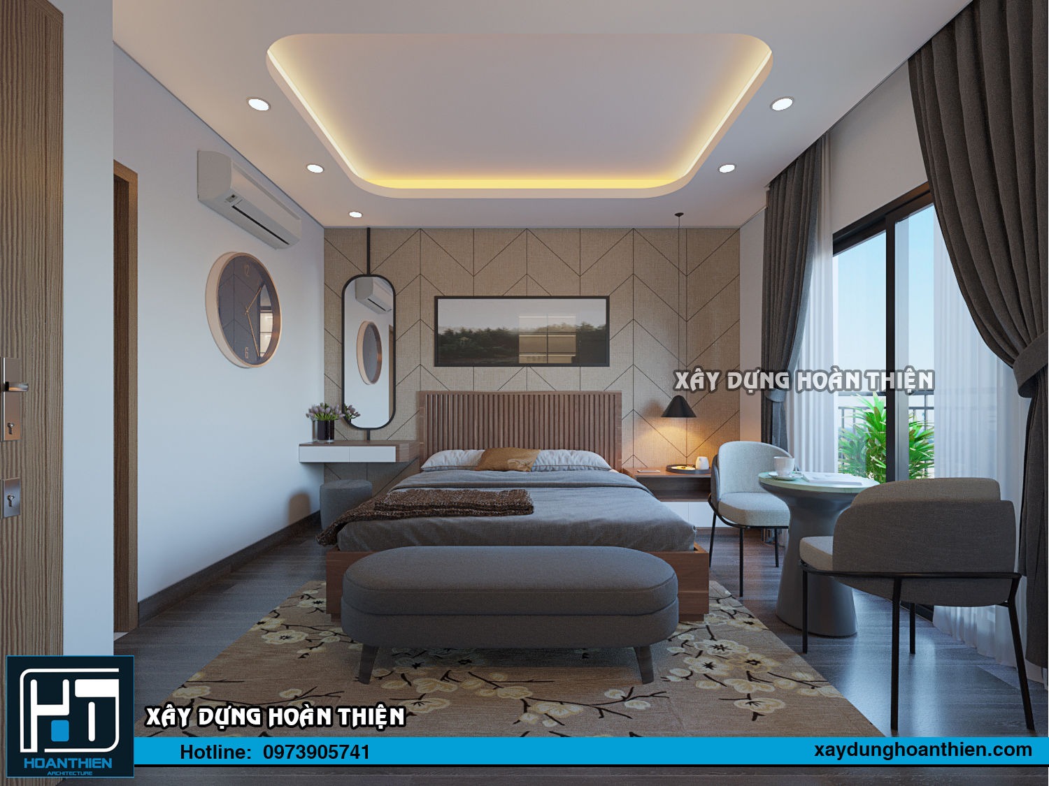 Thiết kế thi công nội thất căn hộ Aqua City Hạ Long, Quảng Ninh