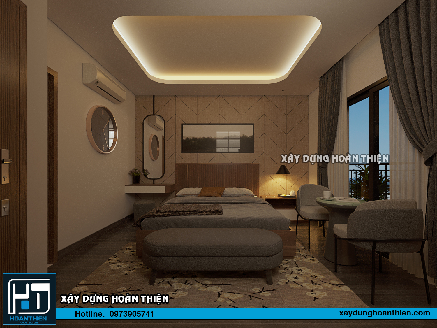 Thiết kế thi công nội thất căn hộ Aqua City Hạ Long, Quảng Ninh