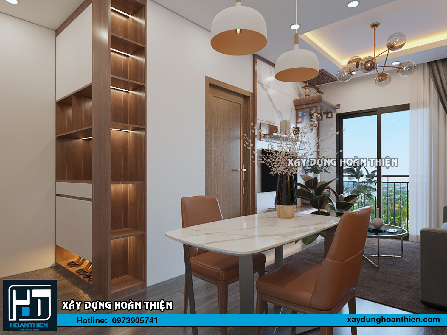 Thiết kế thi công nội thất căn hộ Aqua City Hạ Long, Quảng Ninh