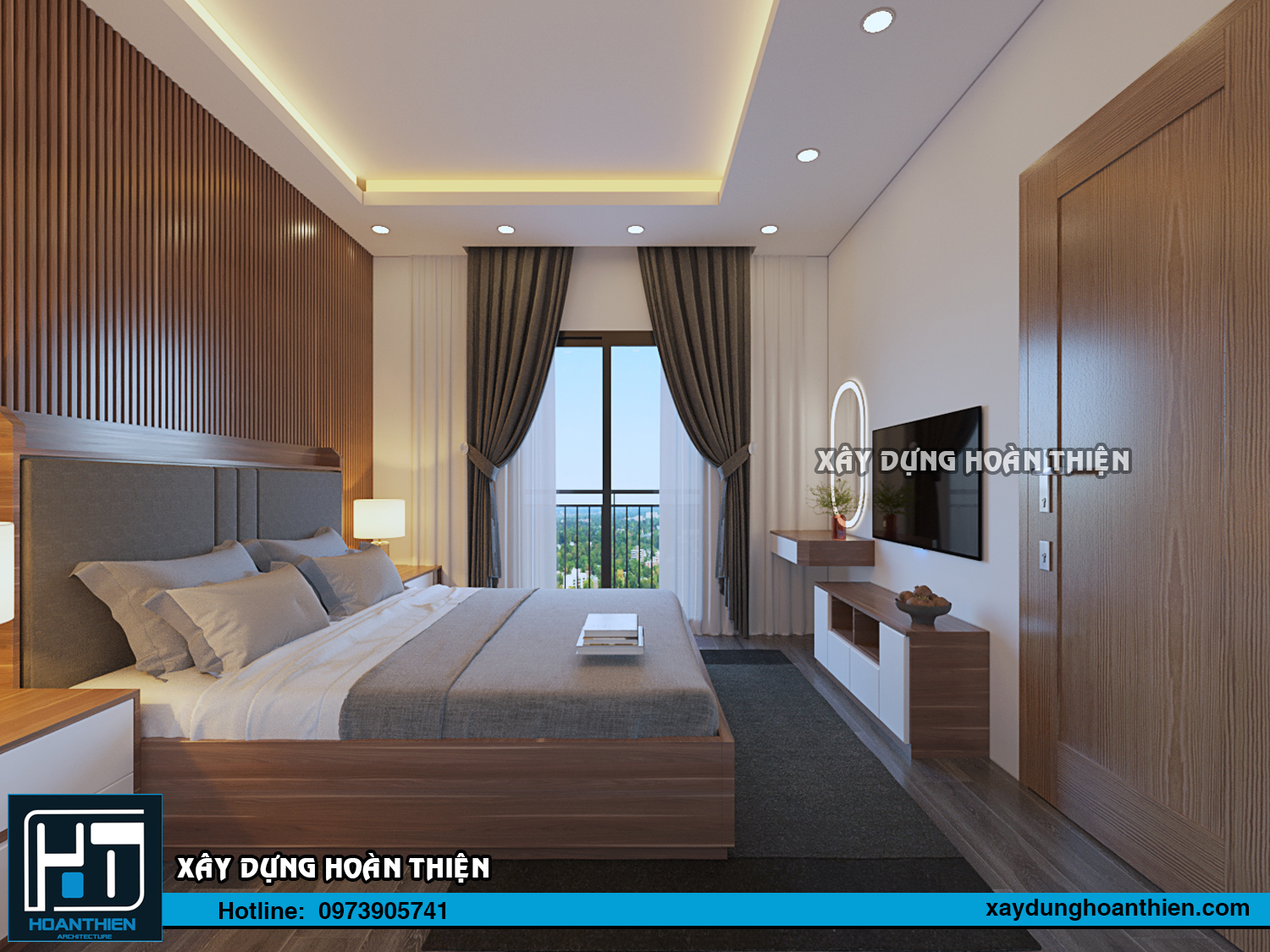 Thiết kế thi công nội thất căn hộ Aqua City Hạ Long, Quảng Ninh