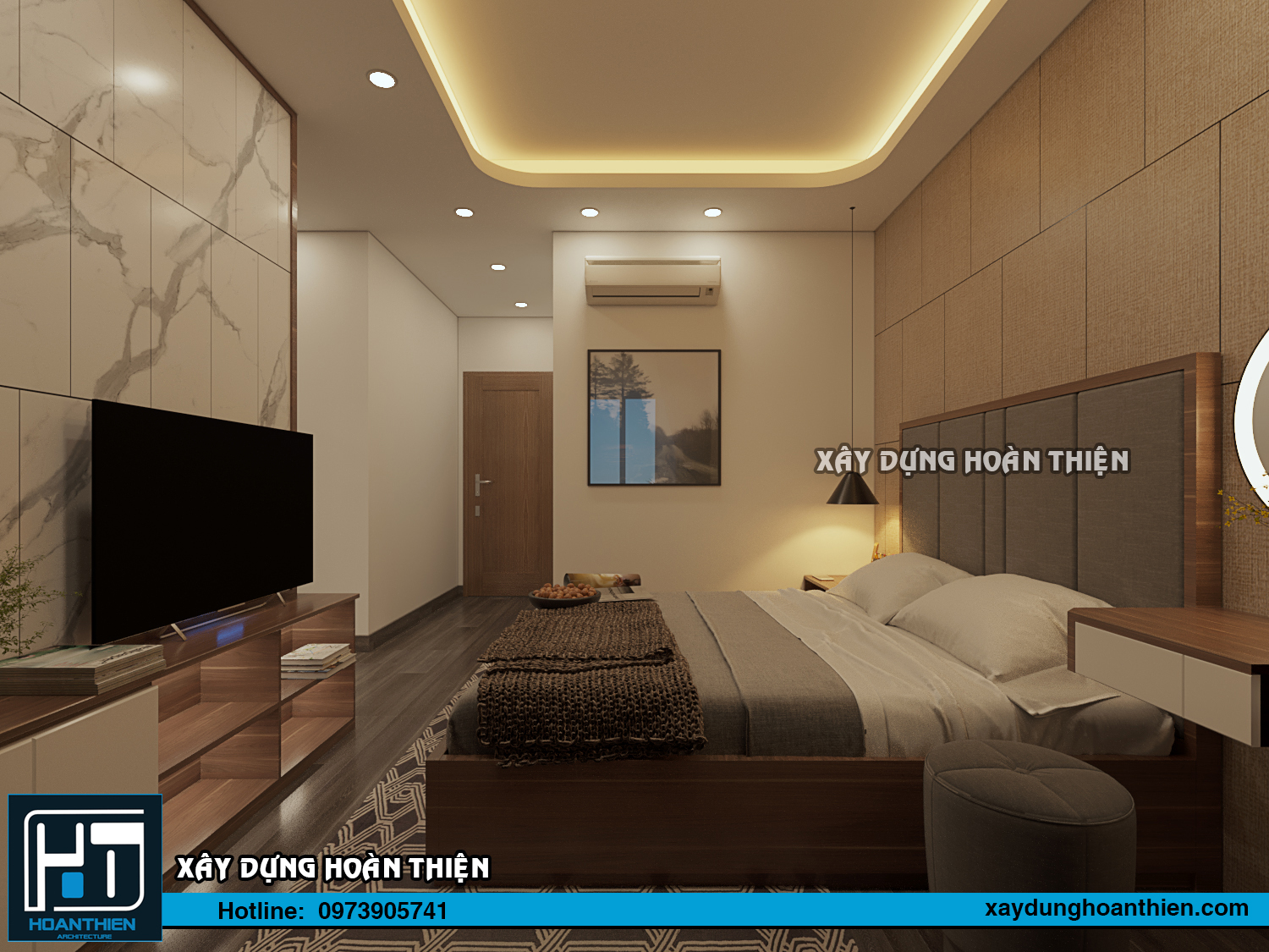 Thiết kế thi công nội thất căn hộ Aqua City Hạ Long, Quảng Ninh