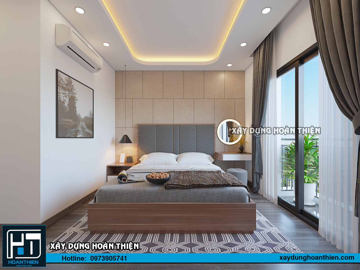 Thiết kế thi công nội thất căn hộ Aqua City Hạ Long, Quảng Ninh