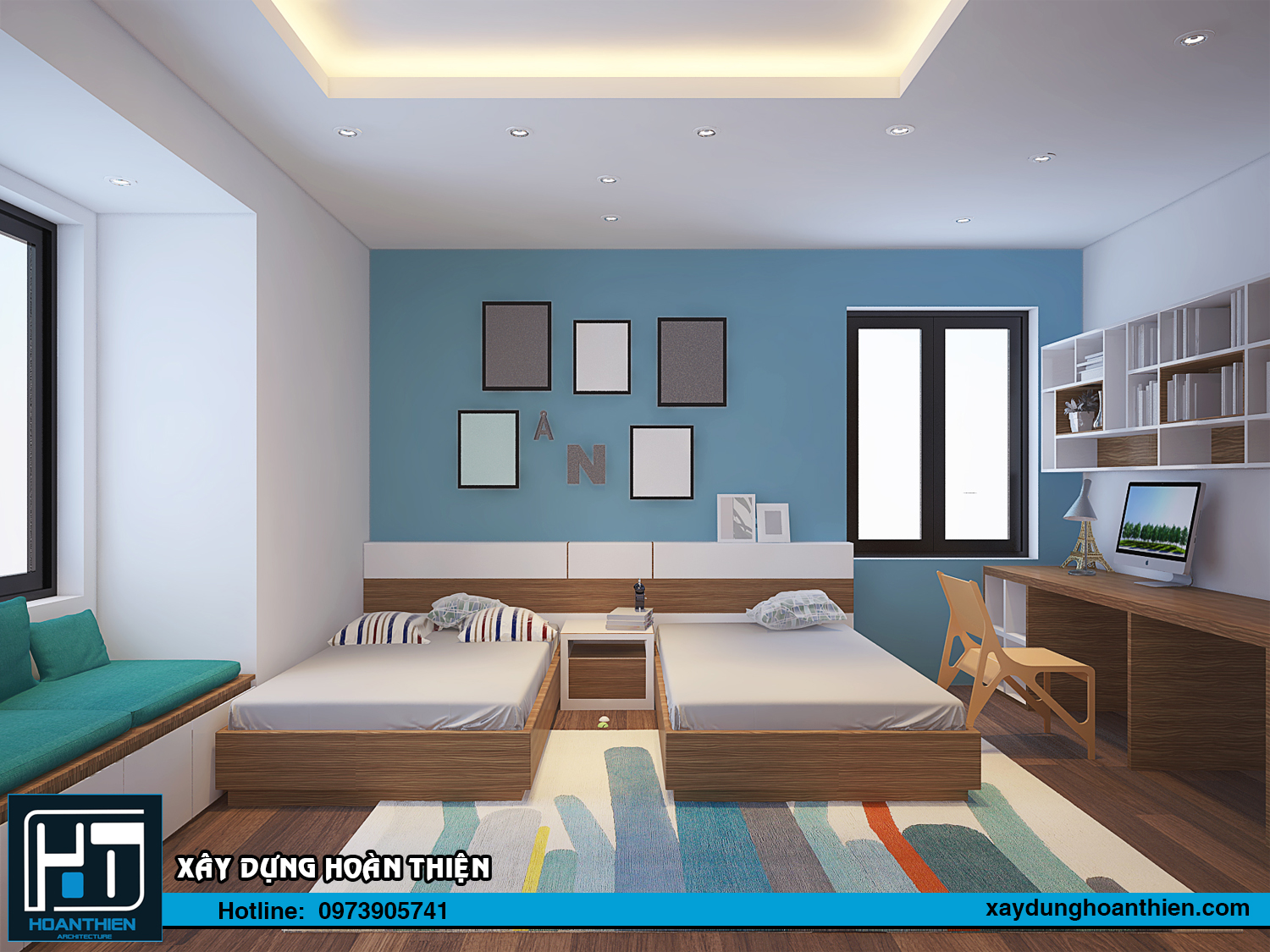 Thiết kế thi công nội nhà phố An Lão, Hải Phòng