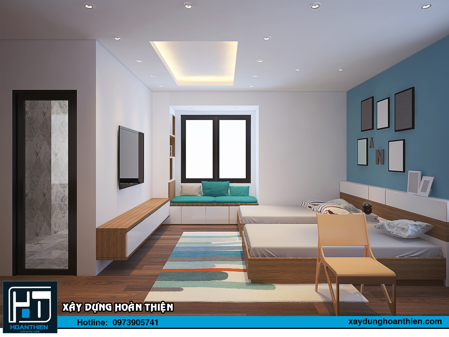 Thiết kế thi công nội nhà phố An Lão, Hải Phòng