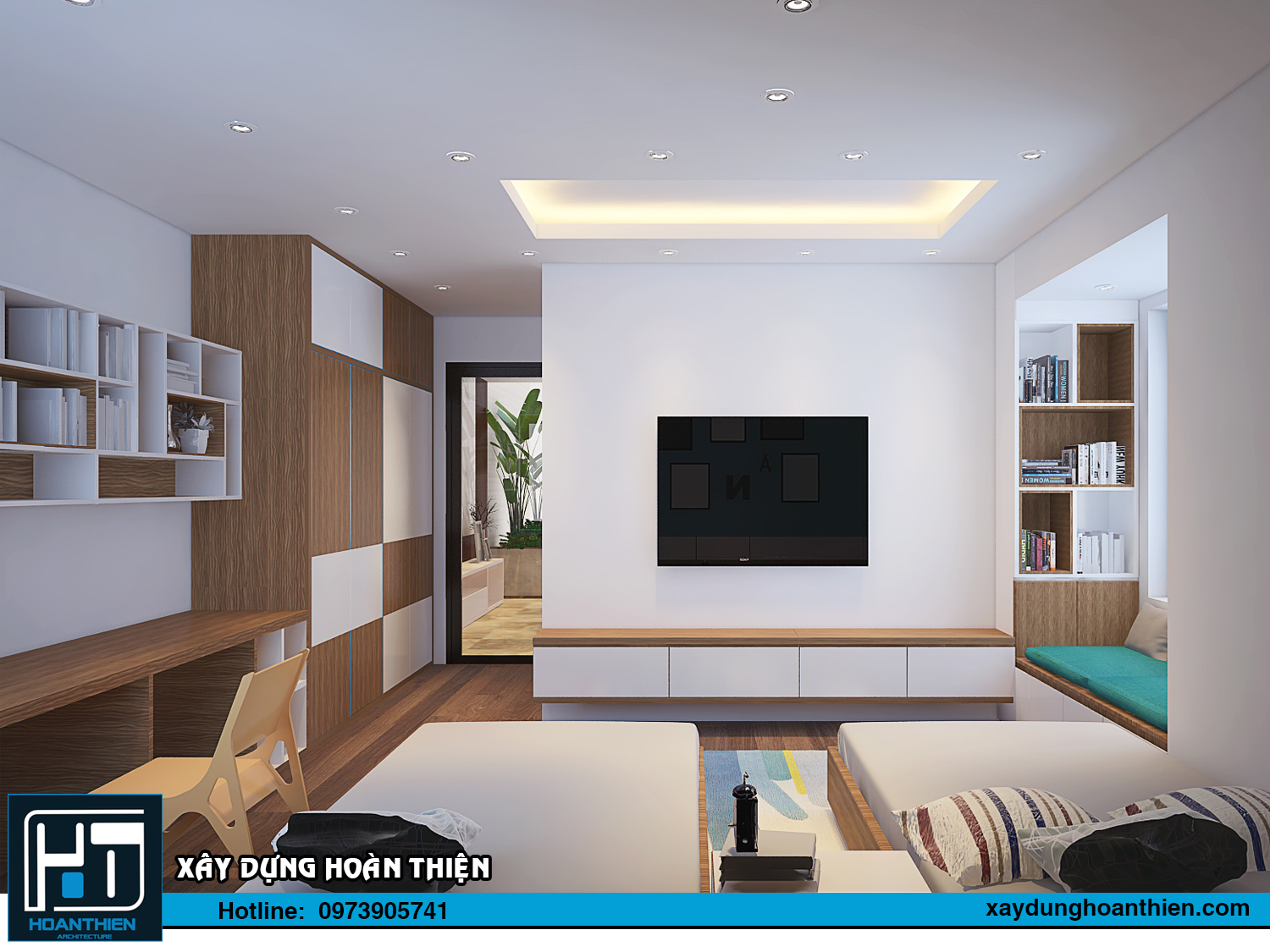 Thiết kế thi công nội nhà phố An Lão, Hải Phòng