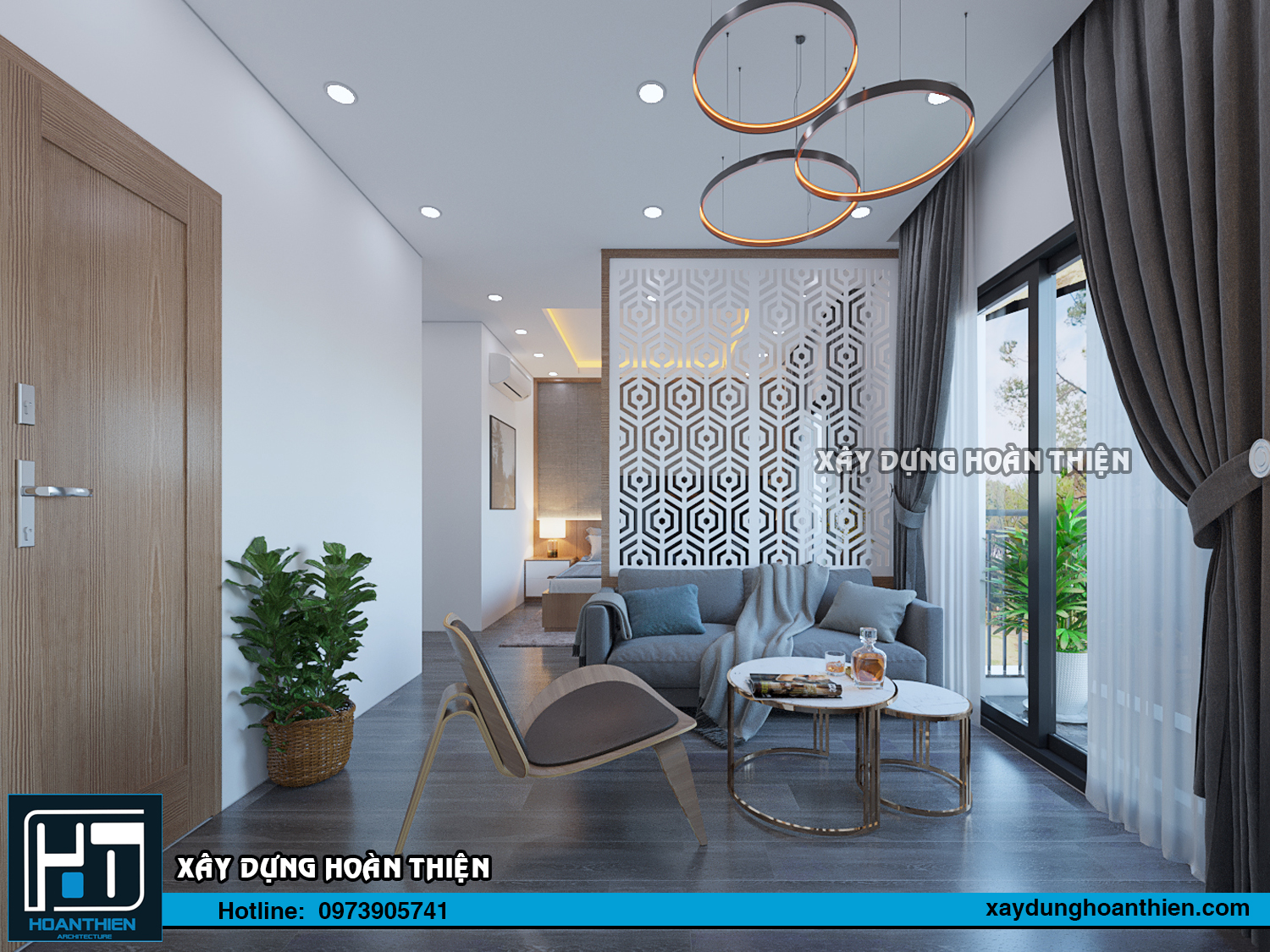 Thiết kế thi công nội thất căn hộ Aqua City Hạ Long, Quảng Ninh