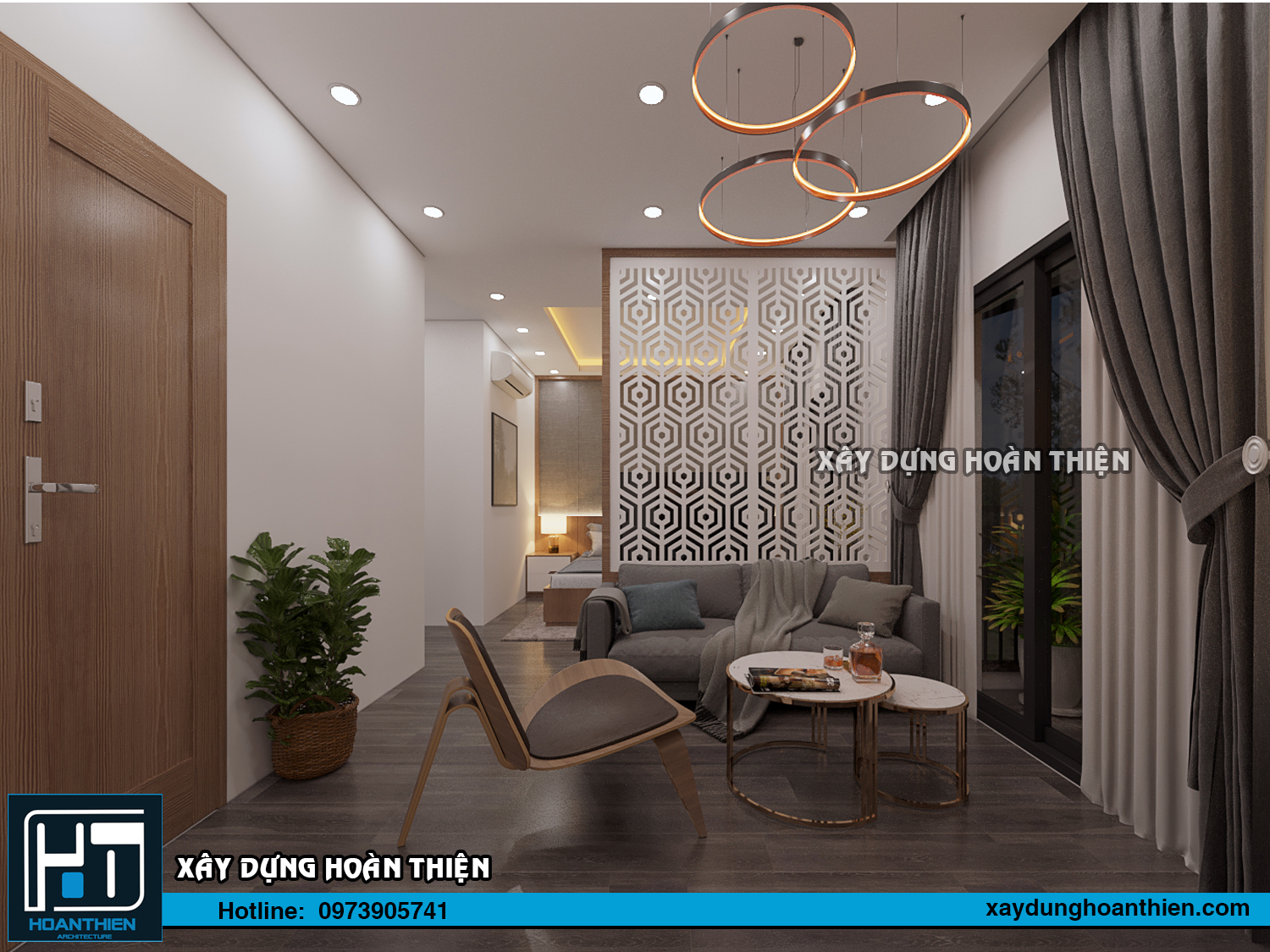 Thiết kế thi công nội thất căn hộ Aqua City Hạ Long, Quảng Ninh