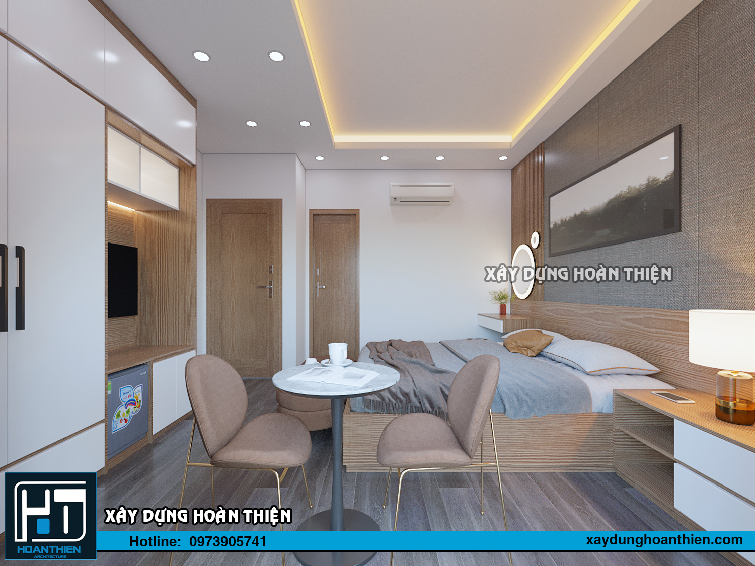 Thiết kế thi công nội thất căn hộ Aqua City Hạ Long, Quảng Ninh