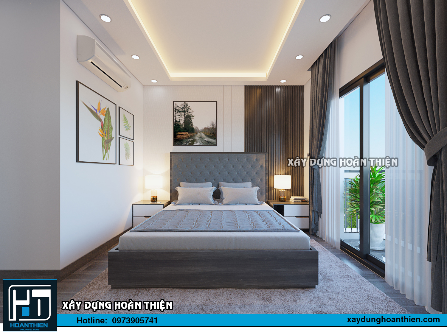 Thiết kế thi công nội thất căn hộ Aqua City Hạ Long, Quảng Ninh