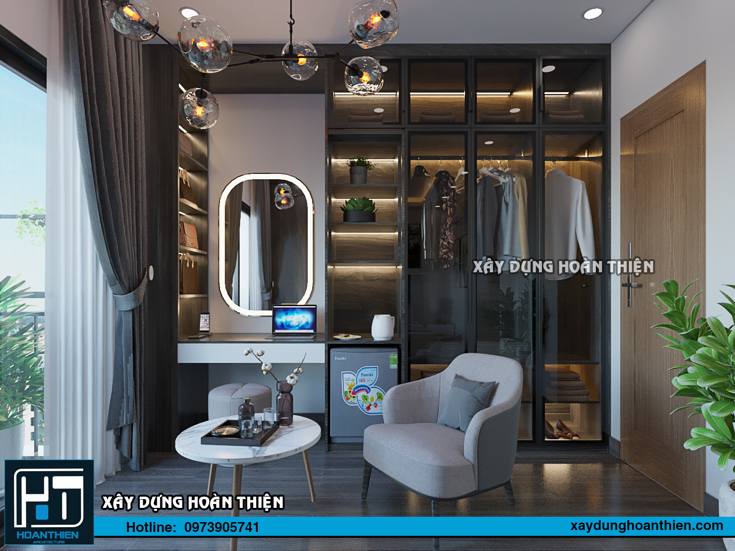 Thiết kế thi công nội thất căn hộ Aqua City Hạ Long, Quảng Ninh