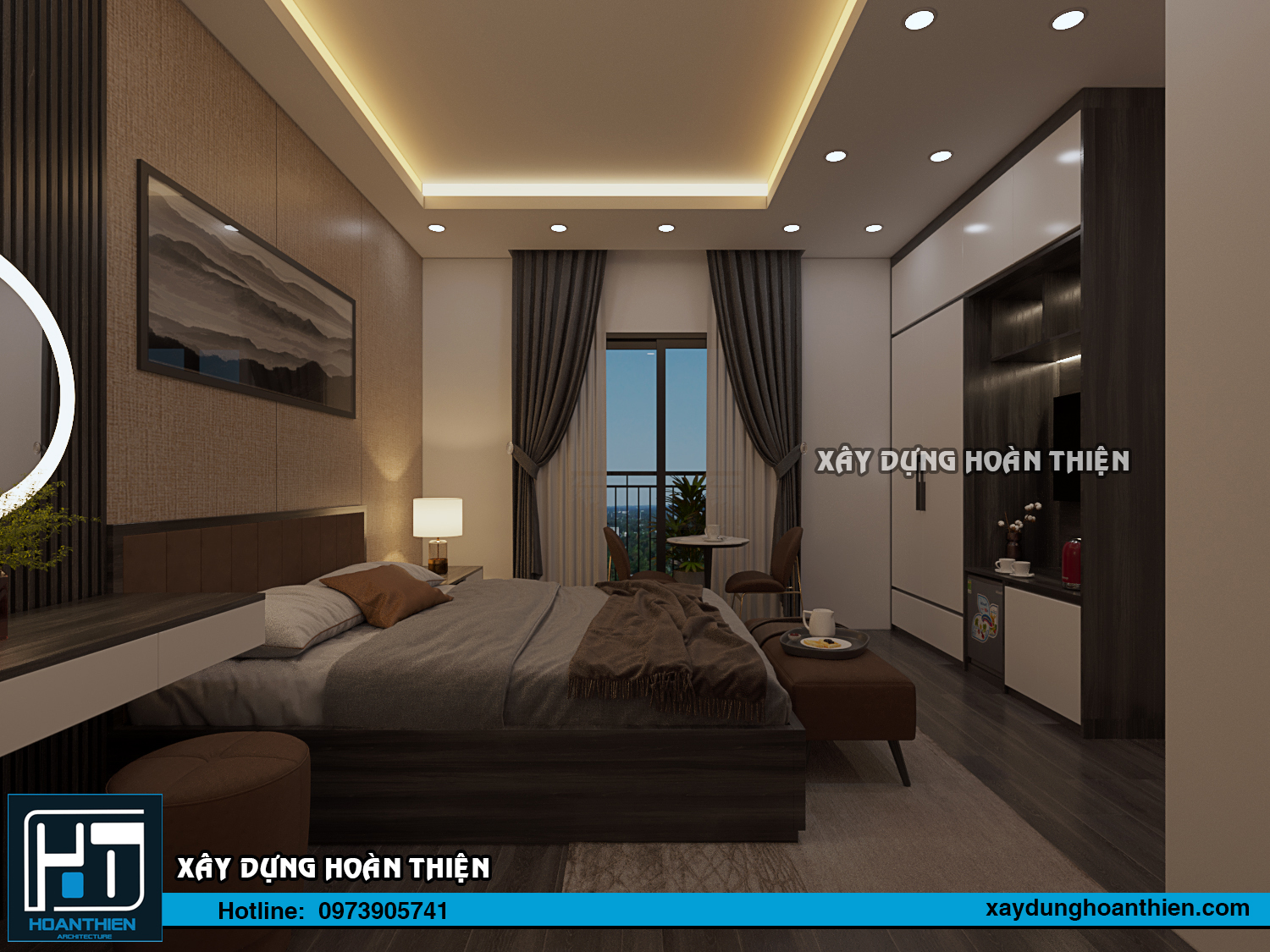 Thiết kế thi công nội thất căn hộ Aqua City Hạ Long, Quảng Ninh