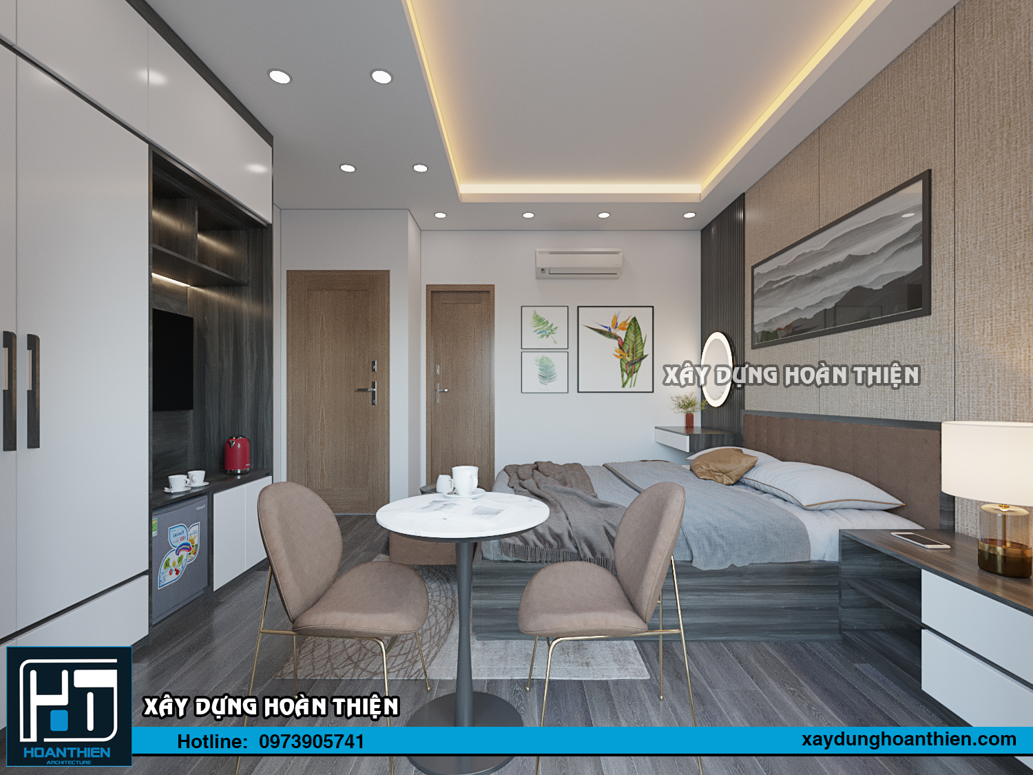Thiết kế thi công nội thất căn hộ Aqua City Hạ Long, Quảng Ninh
