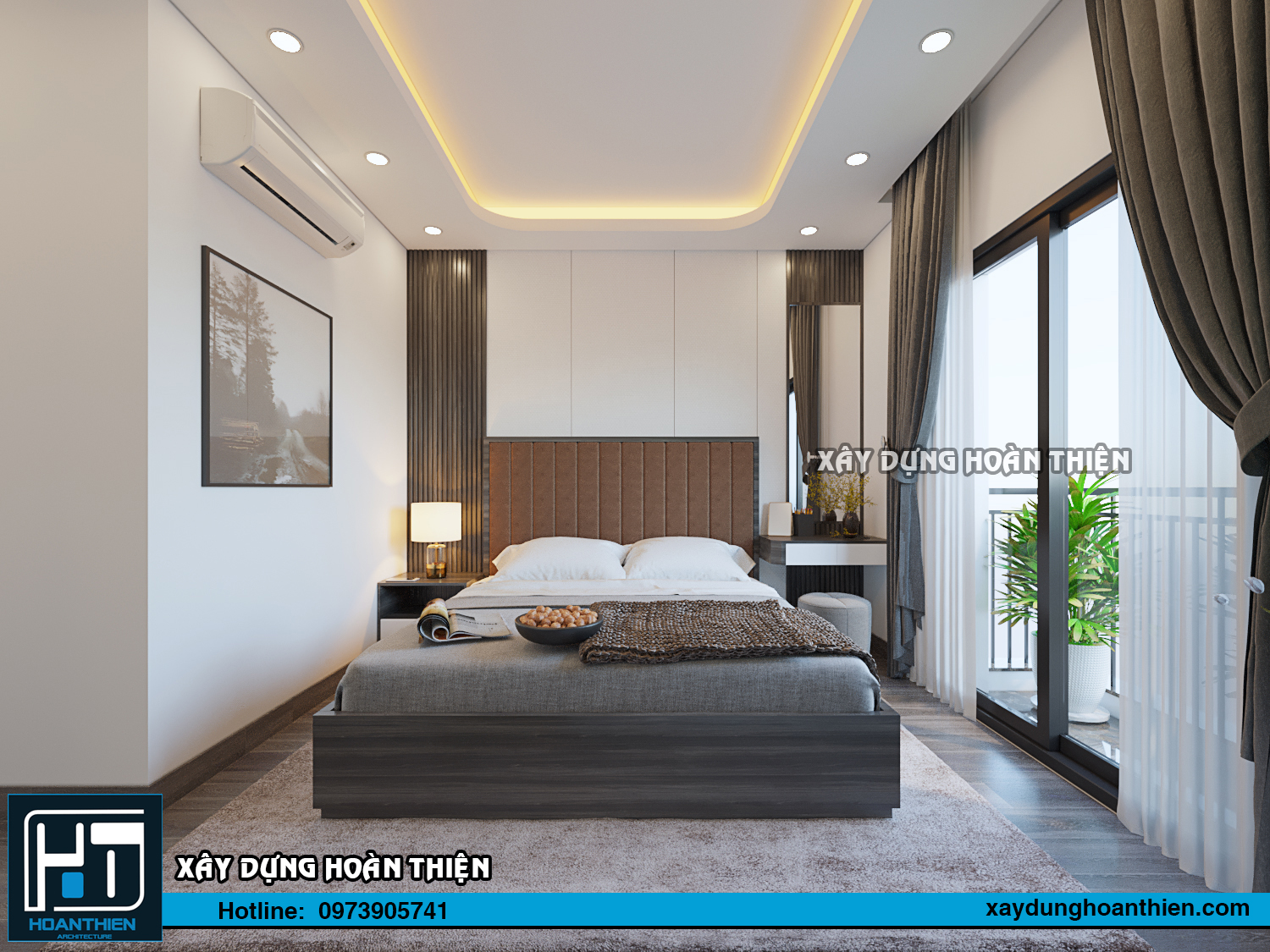 Thiết kế thi công nội thất căn hộ Aqua City Hạ Long, Quảng Ninh