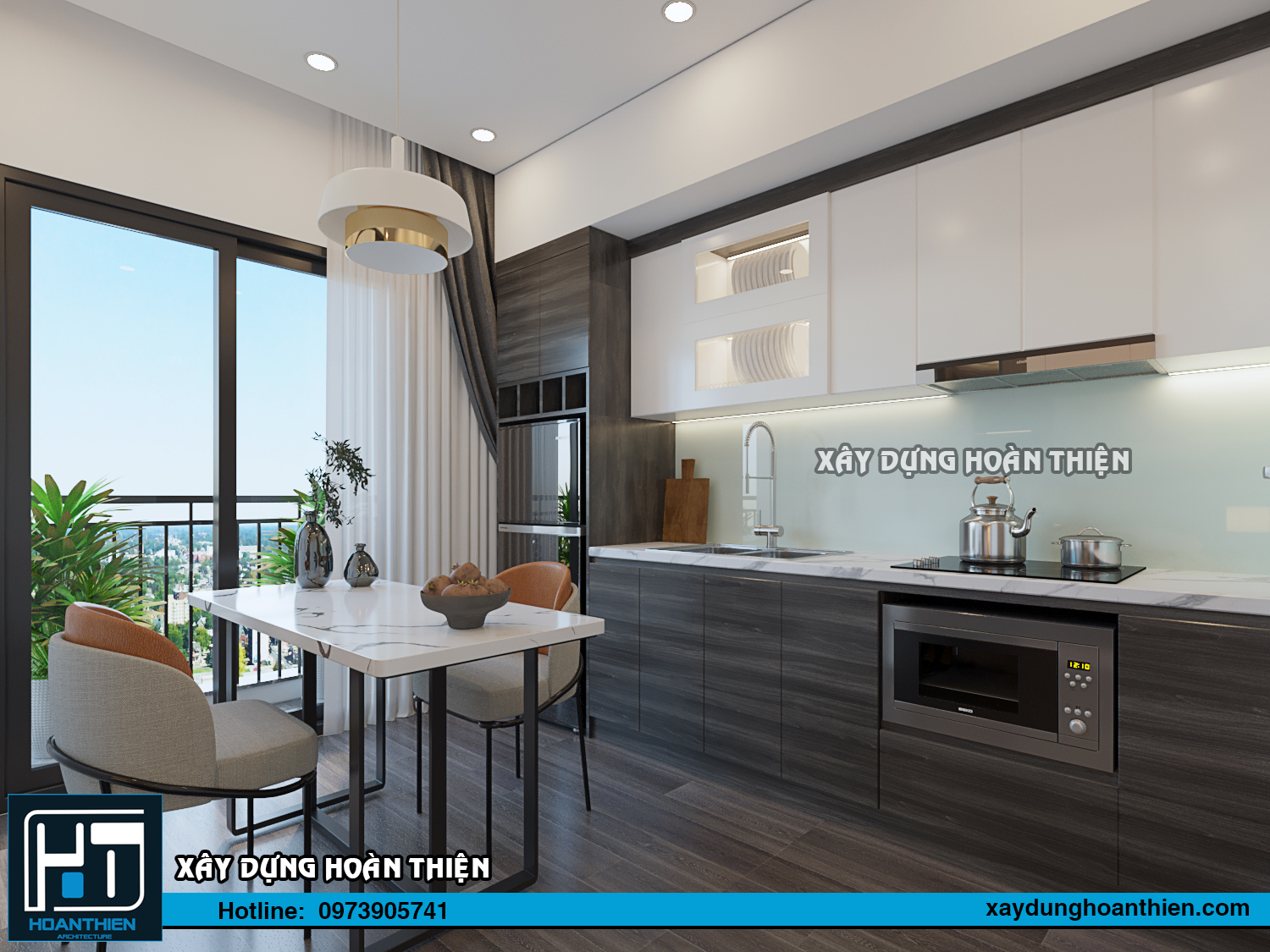 Thiết kế thi công nội thất căn hộ Aqua City Hạ Long, Quảng Ninh