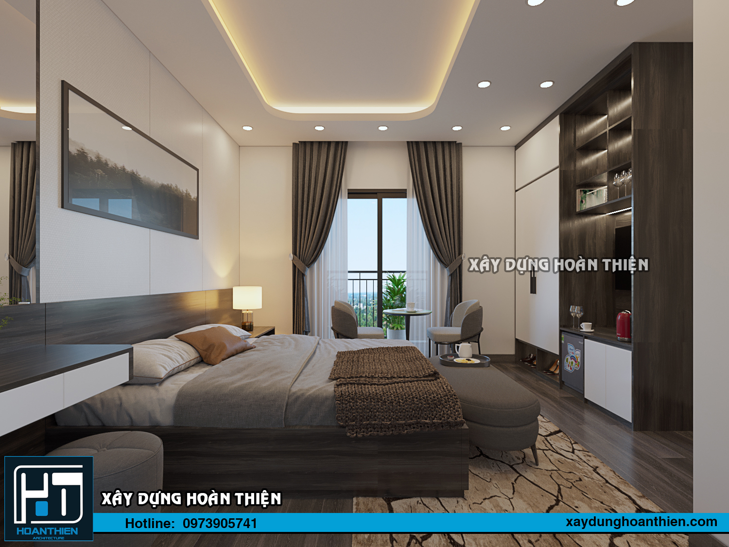 Thiết kế thi công nội thất căn hộ Aqua City Hạ Long, Quảng Ninh