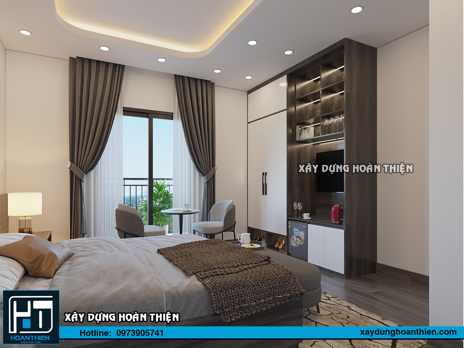 Thiết kế thi công nội thất căn hộ Aqua City Hạ Long, Quảng Ninh