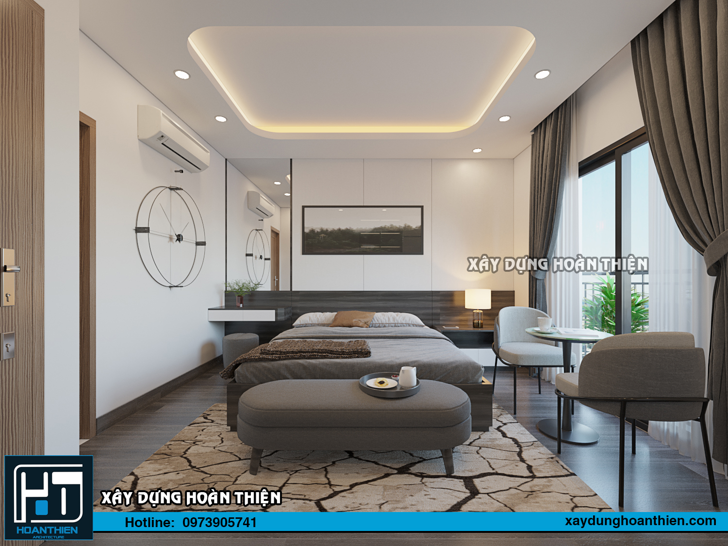 Thiết kế thi công nội thất căn hộ Aqua City Hạ Long, Quảng Ninh