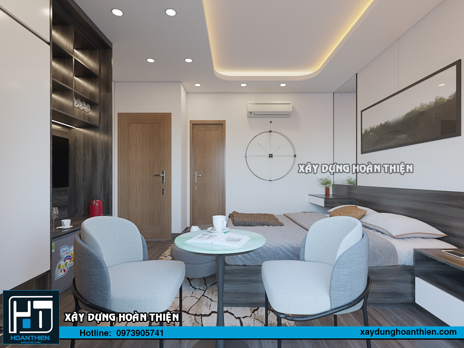 Thiết kế thi công nội thất căn hộ Aqua City Hạ Long, Quảng Ninh