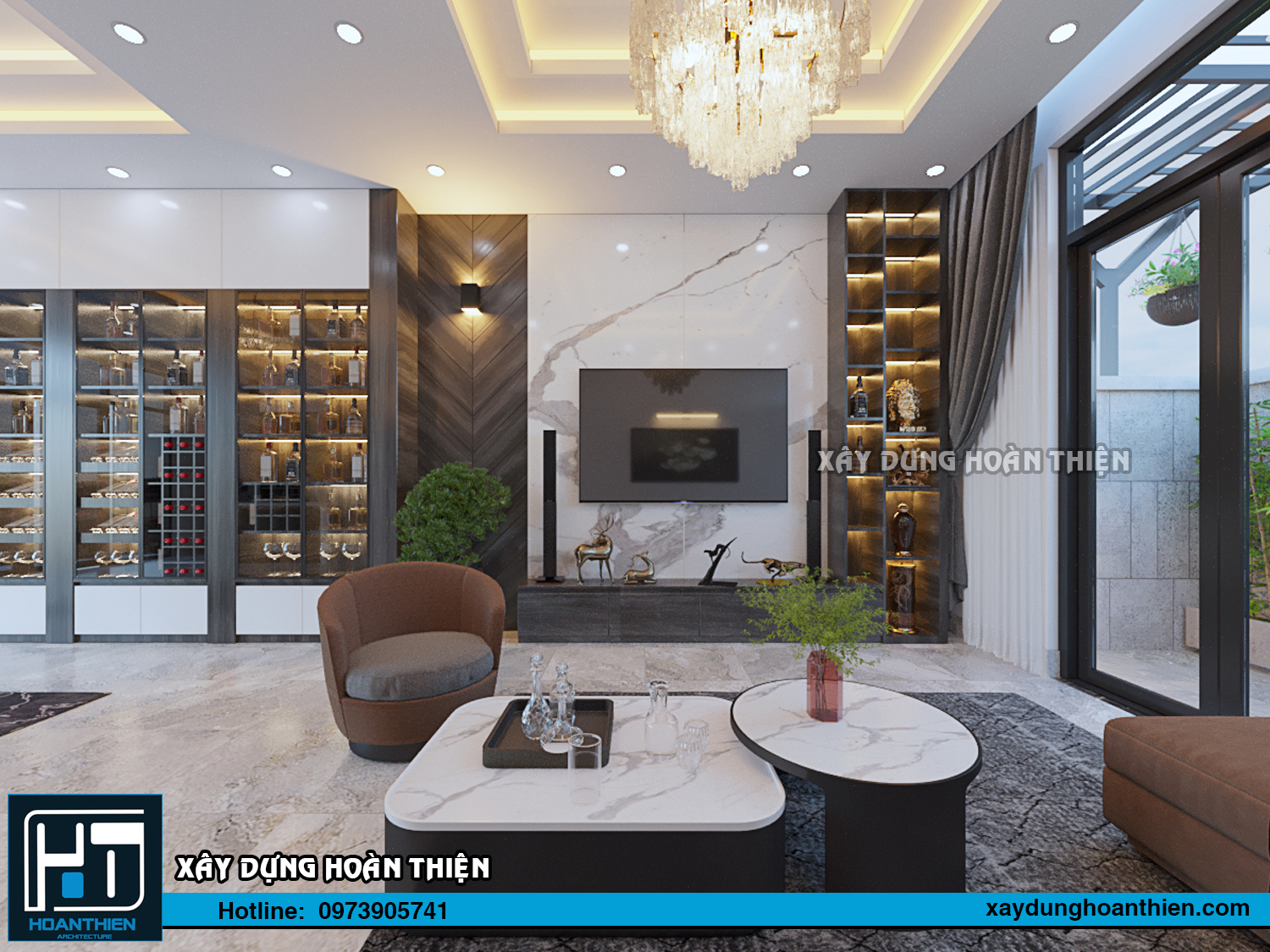 Thiết kế thi công nội thất căn hộ Aqua City Hạ Long, Quảng Ninh