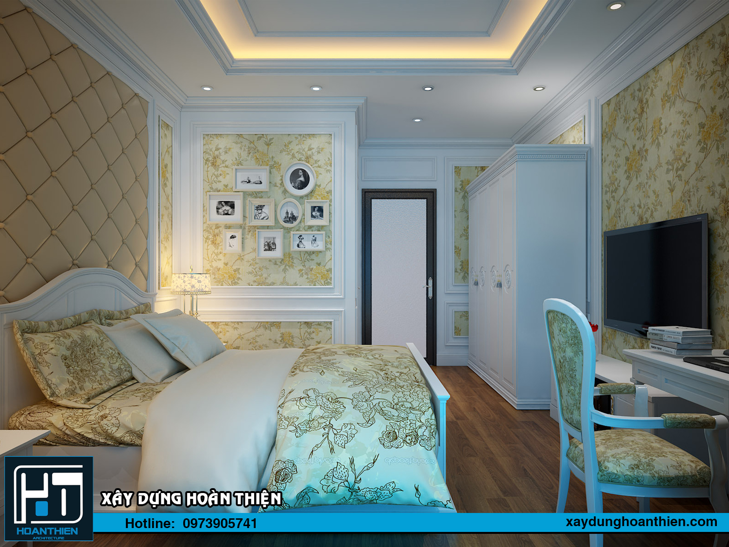 Thiết kế nội thất nhà ông tân cổ điển 