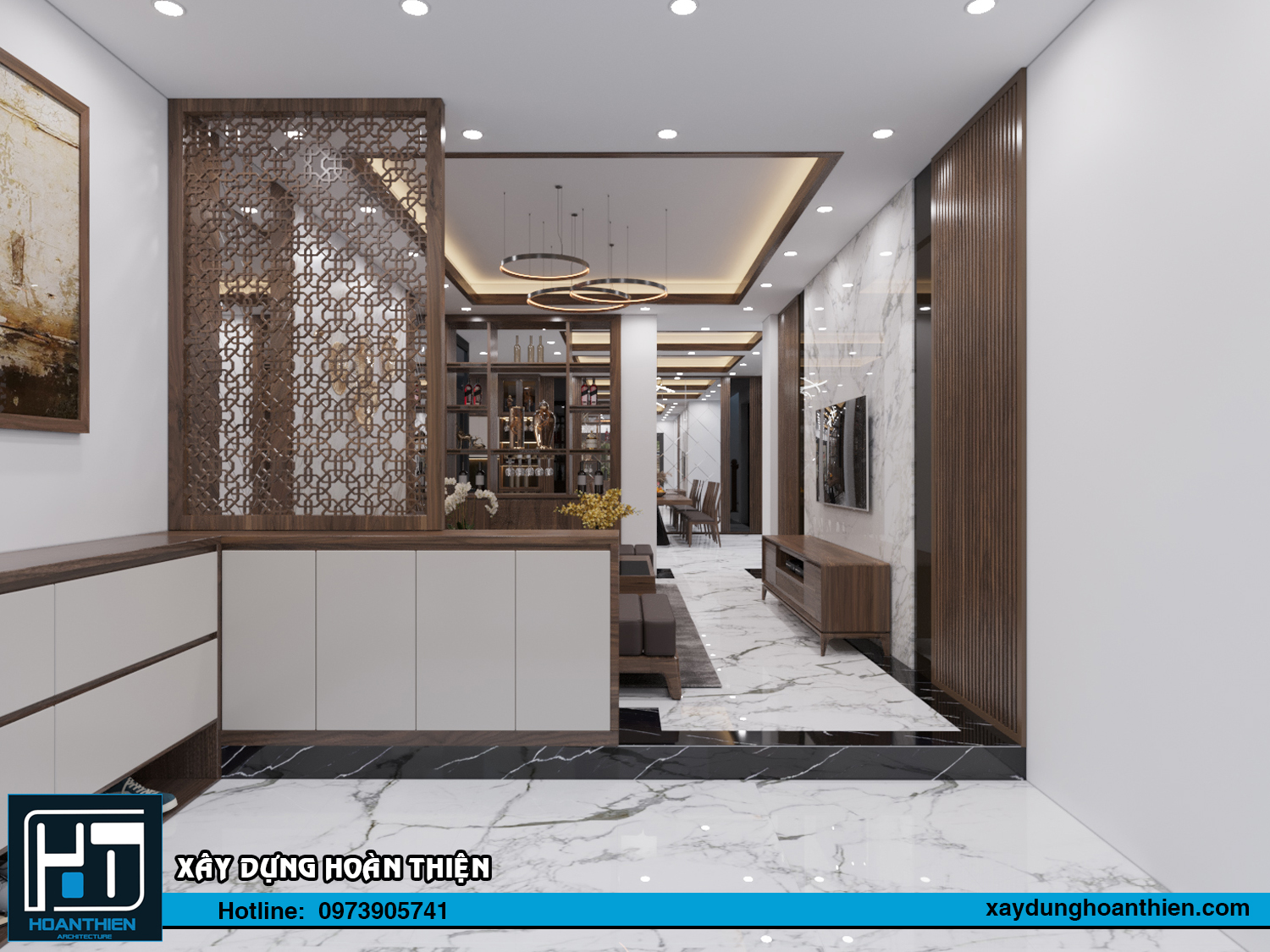Thiết kế nội thất nhà ống 3 tầng