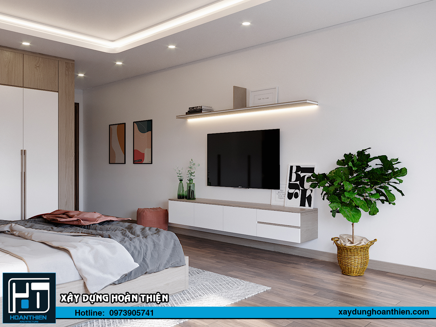 Thiết kế nội thất nhà ống 3 tầng