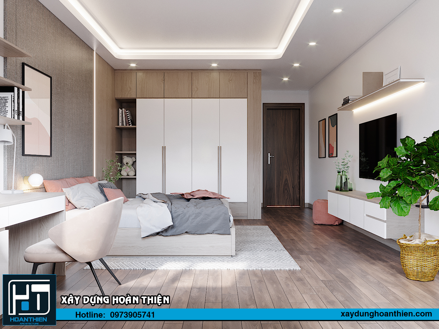 Thiết kế nội thất nhà ống 3 tầng