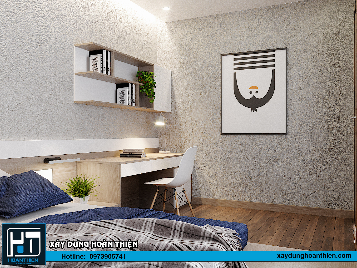 Thiết kế nội thất nhà ống 3 tầng