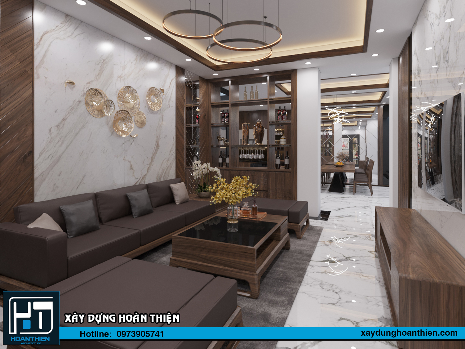 Thiết kế nội thất nhà ống 3 tầng