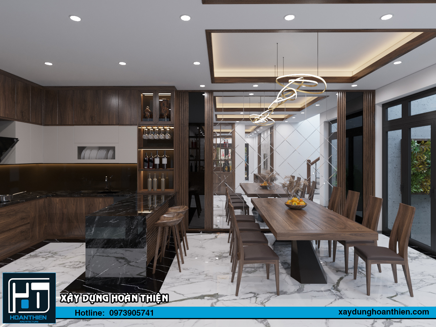 Thiết kế nội thất nhà ống 3 tầng
