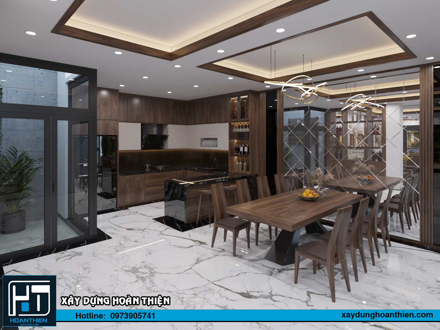 Thiết kế nội thất nhà ống 3 tầng