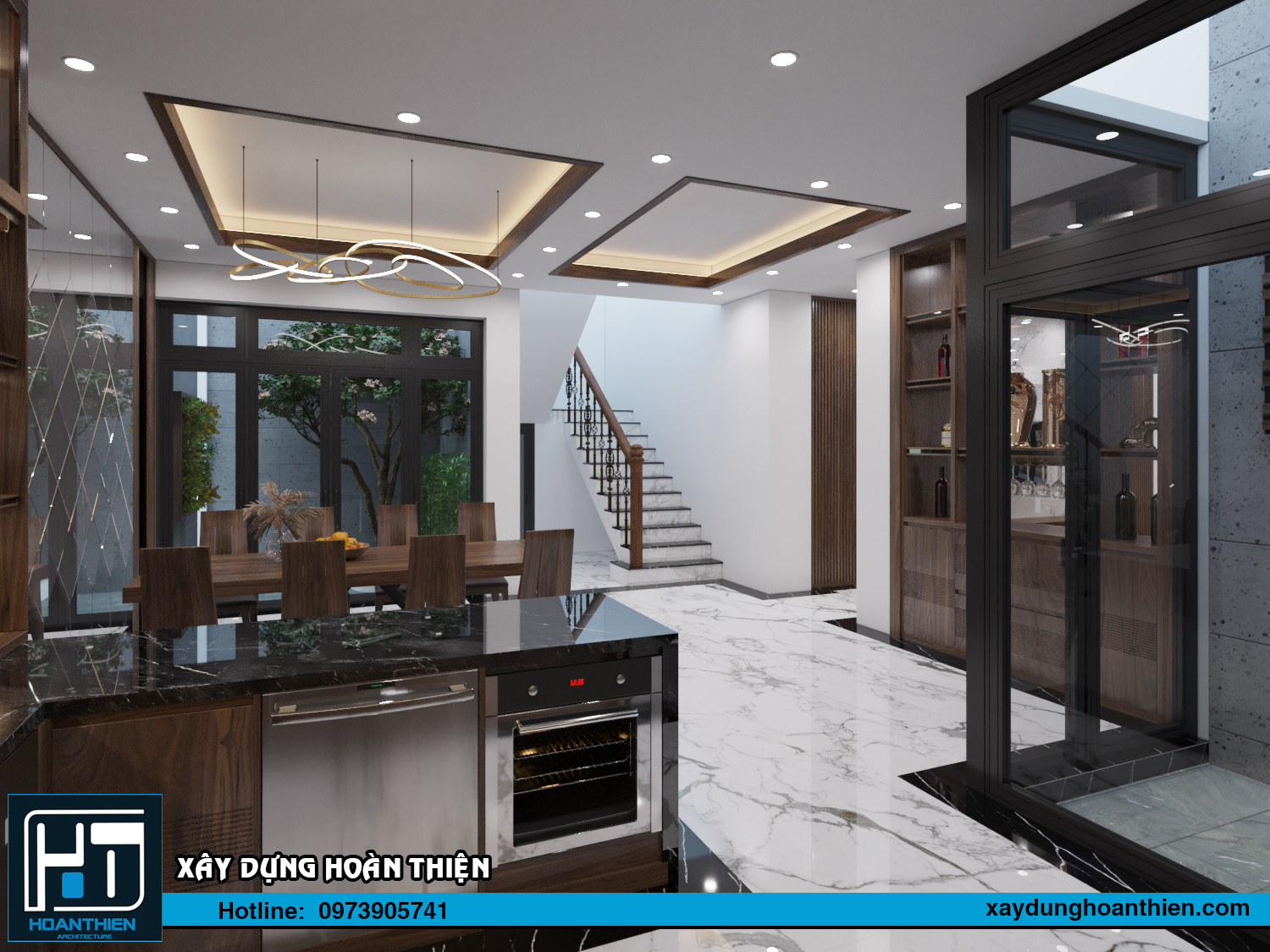 Thiết kế nội thất nhà ống 3 tầng