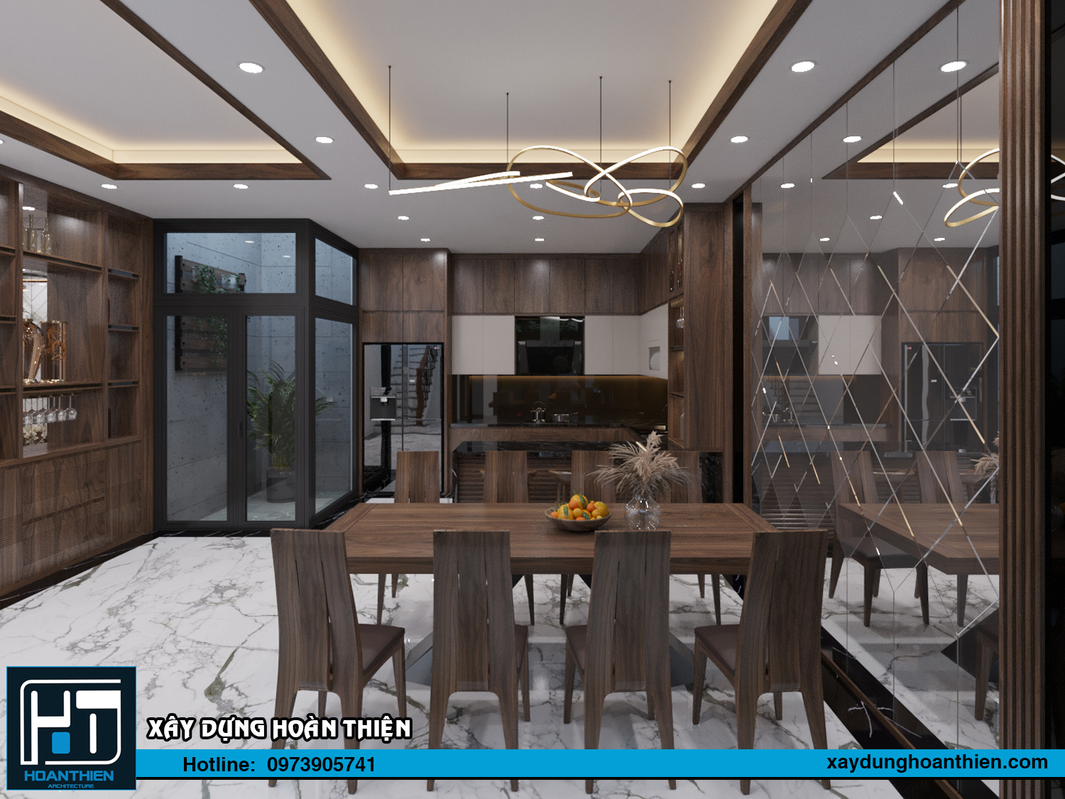 Thiết kế nội thất nhà ống 3 tầng